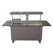 Elevato Smart Bar Table in Black, 5.3 cu.ft fridge and freezer with Bluetooth control