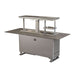 Elevato Smart Bar Table in Black, 5.3 cu.ft fridge and freezer with Bluetooth control