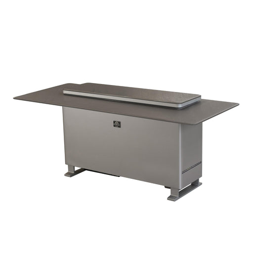 Elevato Smart Bar Table in Black, 5.3 cu.ft fridge and freezer with Bluetooth control