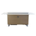 Elevato Smart Bar Table in White, 5.3 cu.ft fridge and freezer with Bluetooth control