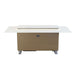 Elevato Smart Bar Table in White, 5.3 cu.ft fridge and freezer with Bluetooth control