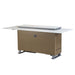 Elevato Smart Bar Table in White, 5.3 cu.ft fridge and freezer with Bluetooth control