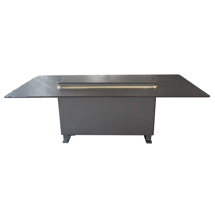 Cinetico Smart Dining Table in Black, 5.3 cu.ft fridge and freezer with Bluetooth control