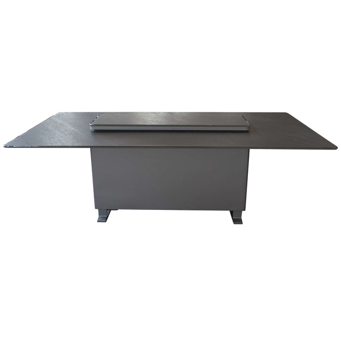 Cinetico Smart Dining Table in Black, 5.3 cu.ft fridge and freezer with Bluetooth control