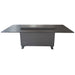 Cinetico Smart Dining Table in Black, 5.3 cu.ft fridge and freezer with Bluetooth control