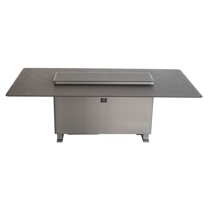 Cinetico Smart Dining Table in Black, 5.3 cu.ft fridge and freezer with Bluetooth control