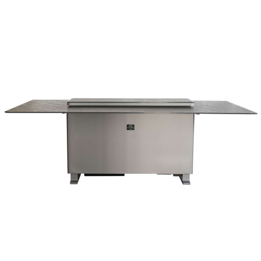 Cinetico Smart Dining Table in Black, 5.3 cu.ft fridge and freezer with Bluetooth control