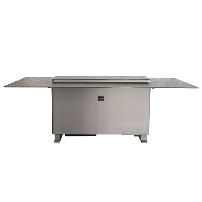 Cinetico Smart Dining Table in Black, 5.3 cu.ft fridge and freezer with Bluetooth control