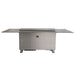 Cinetico Smart Dining Table in Black, 5.3 cu.ft fridge and freezer with Bluetooth control