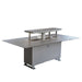 Cinetico Smart Dining Table in Black, 5.3 cu.ft fridge and freezer with Bluetooth control