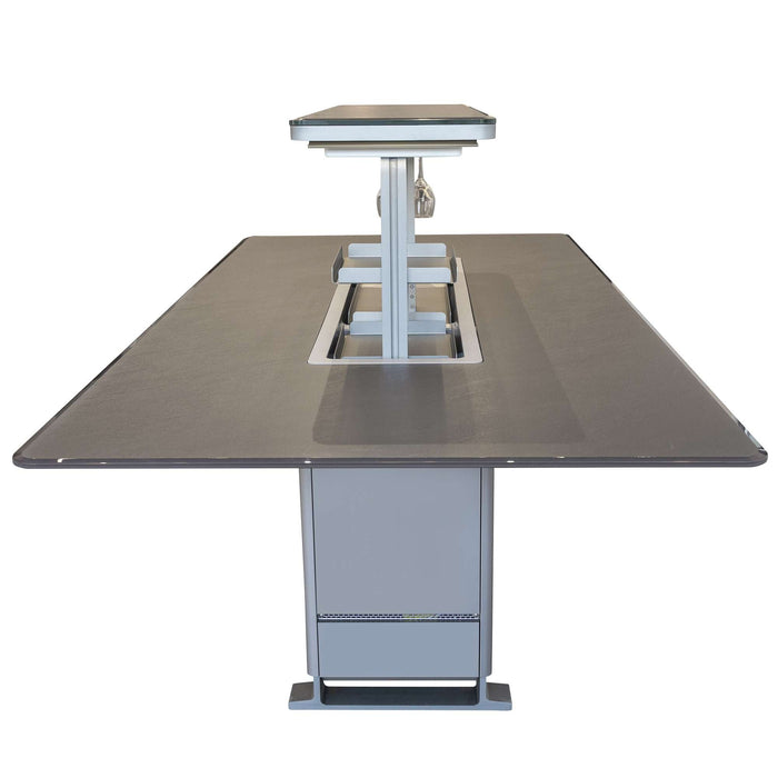Cinetico Smart Dining Table in Black, 5.3 cu.ft fridge and freezer with Bluetooth control