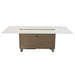 Cinetico Smart Dining Table in White, 5.3 cu.ft fridge and freezer with Bluetooth control