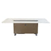 Cinetico Smart Dining Table in White, 5.3 cu.ft fridge and freezer with Bluetooth control