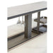 Cinetico Smart Dining Table in White, 5.3 cu.ft fridge and freezer with Bluetooth control