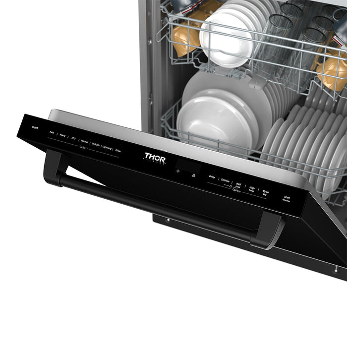 Thor Kitchen 24 Inch Top Control Built-in Dishwasher in Black (TDW24C7B)