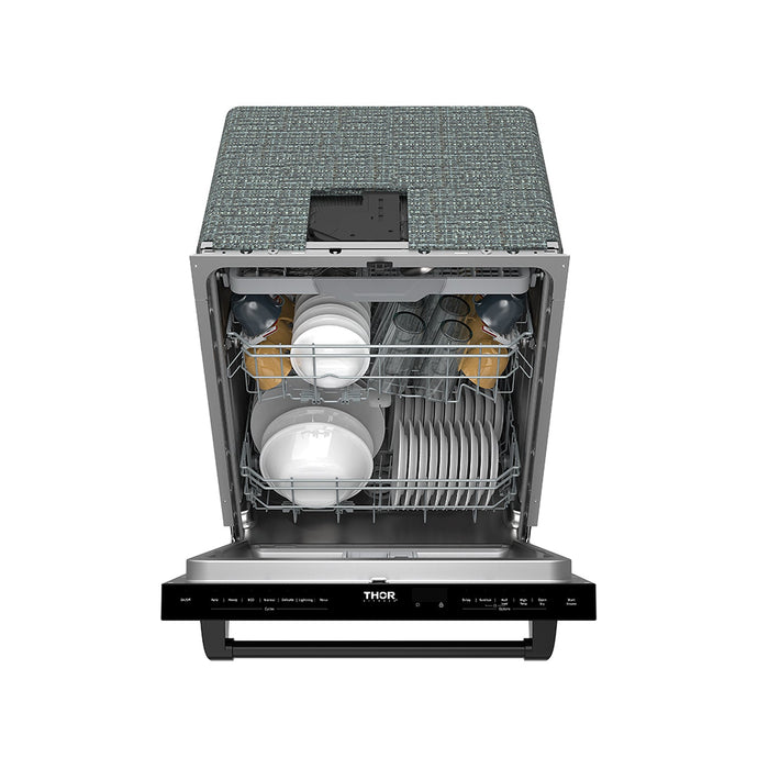 Thor Kitchen 24 Inch Top Control Built-in Dishwasher in Black (TDW24C7B)