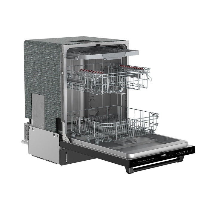 Thor Kitchen 24 Inch Top Control Built-in Dishwasher in Black (TDW24C7B)