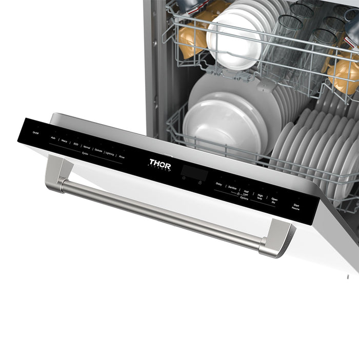 Thor Kitchen 24 Inch Top Control Built-in Dishwasher in White