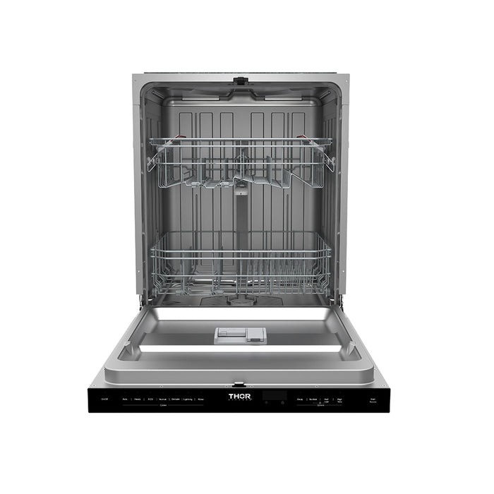 Thor Kitchen 24 Inch Built-In Top Control Dishwasher with Pocket Handle – Stainless Steel (TDW24PT)