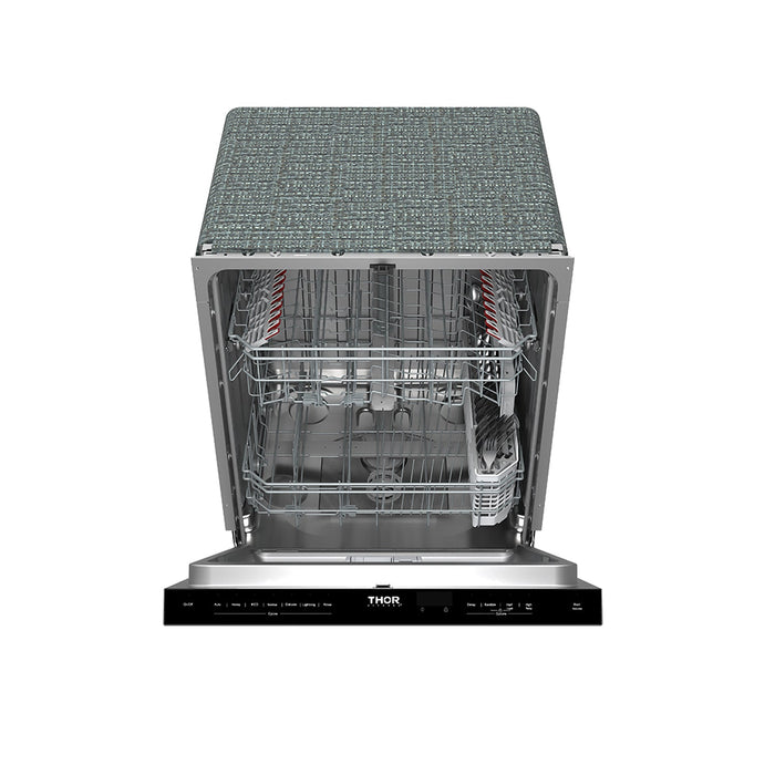 Thor Kitchen 24 Inch Built-In Top Control Dishwasher with Pocket Handle – Stainless Steel (TDW24PT)