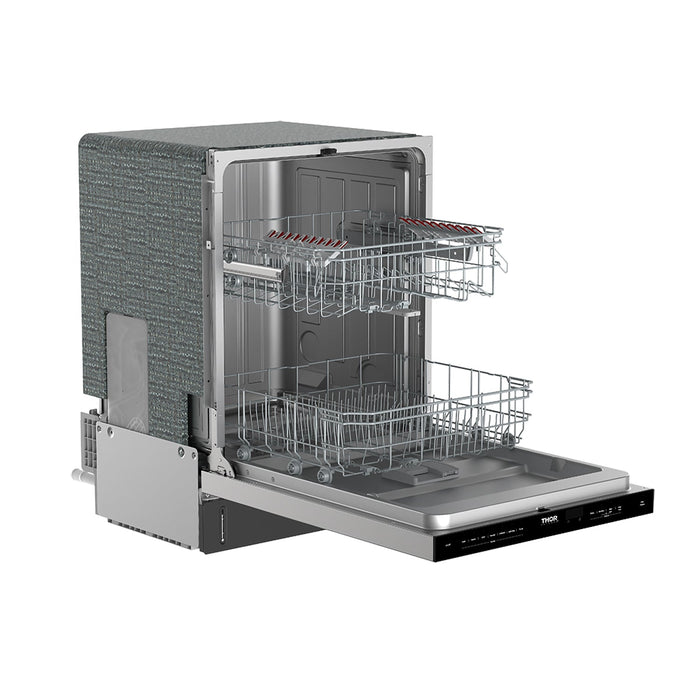 Thor Kitchen 24 Inch Built-In Top Control Dishwasher with Pocket Handle – Stainless Steel (TDW24PT)