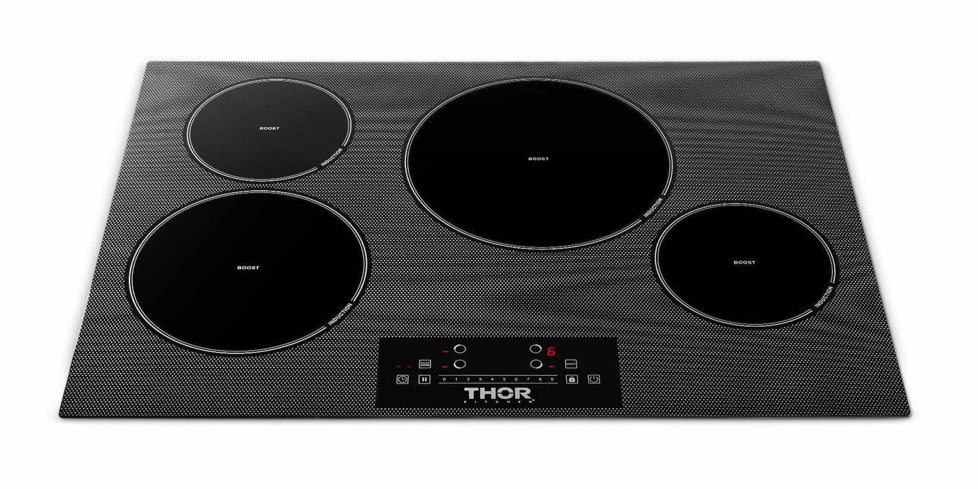 Thor Kitchen 30-Inch Built-In Induction Cooktop with 4 Elements TIH30