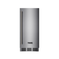 Thor Kitchen 15” Freestanding/Built-In Indoor & Outdoor Top Hat Cube Ice Maker with Water Filter and Reversible Door