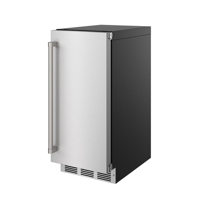 Thor Kitchen 15” Freestanding/Built-In Indoor & Outdoor Top Hat Cube Ice Maker with Water Filter and Reversible Door (TIM1502)