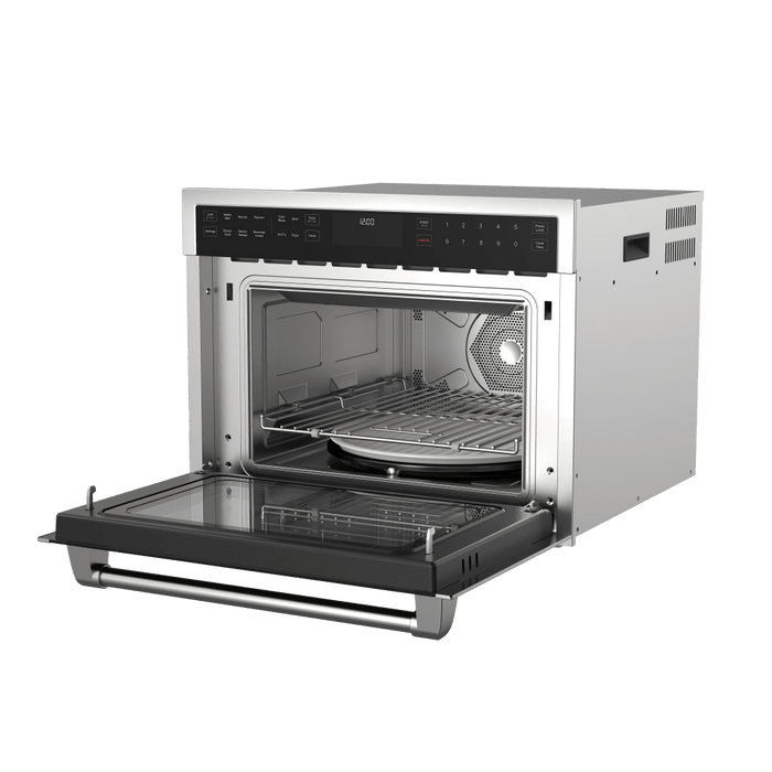 Thor Kitchen 24-inch Built-In Microwave Oven with Drop-Down Door Stainless Steel TMO24H