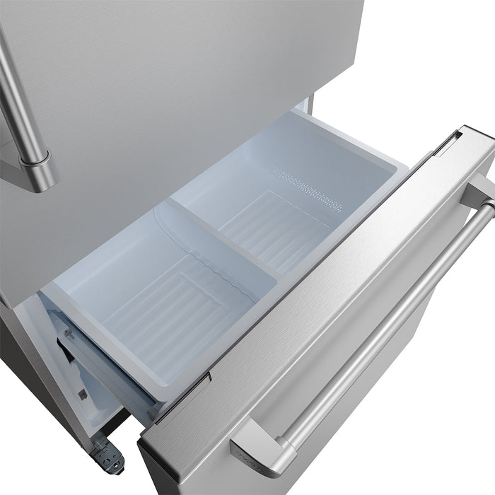 Thor Kitchen 30 Inch Bottom Freezer Refrigerator in Stainless Steel (TRF3017BF)