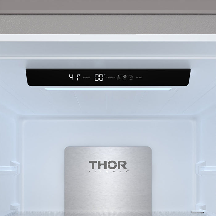 Thor Kitchen 30 Inch Bottom Freezer Refrigerator in Stainless Steel (TRF3017BF)