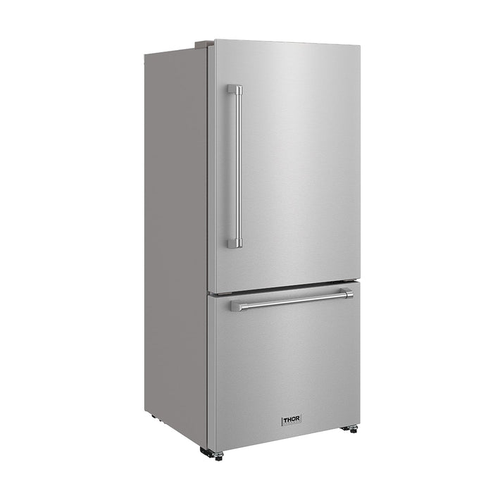 Thor Kitchen 30 Inch Bottom Freezer Refrigerator in Stainless Steel (TRF3017BF)