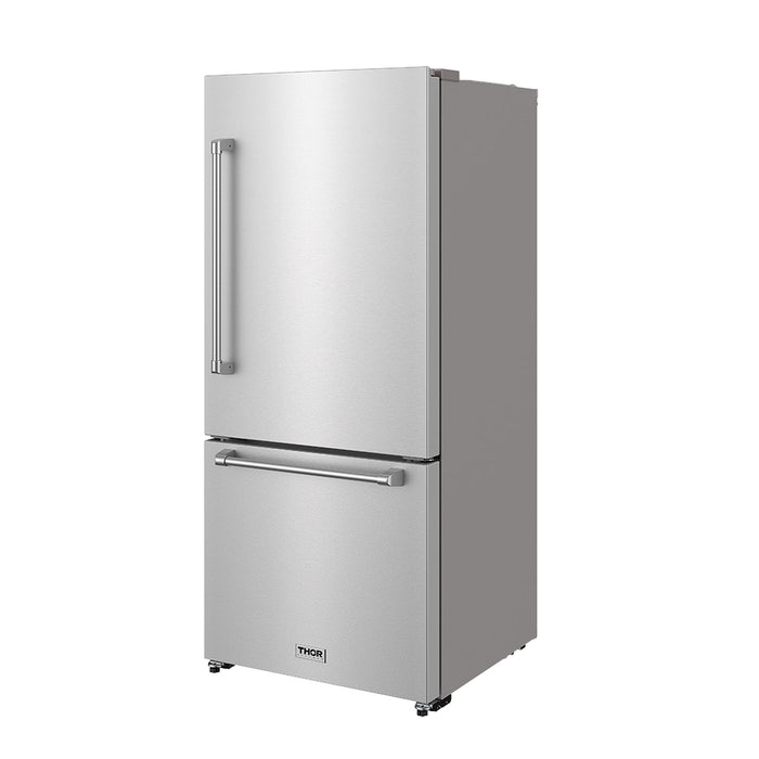 Thor Kitchen 30 Inch Bottom Freezer Refrigerator in Stainless Steel (TRF3017BF)