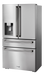 Thor Kitchen 36 in Professional French Door Refrigerator 21.6 cu ft Counter-Depth Stainless (TRF3601FD)