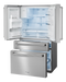 Thor Kitchen 36 in Professional French Door Refrigerator 21.6 cu ft Counter-Depth Stainless (TRF3601FD)