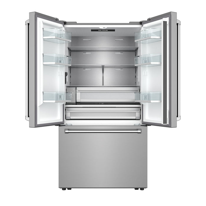 Thor Kitchen 36" Counter Depth Refrigerator TRF3603FD - front door open