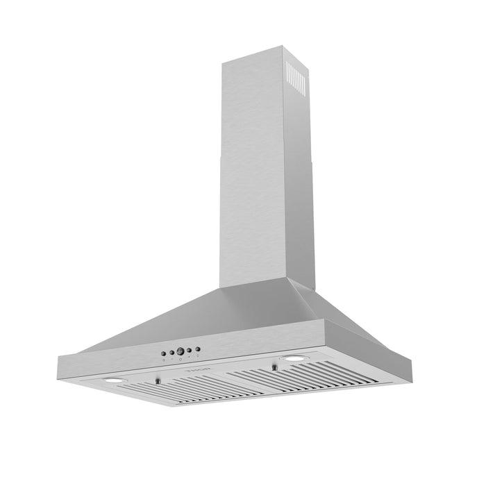 Thor Kitchen 30 Inch Wall Mounted Chimney Range Hood with 350CFM - right sided