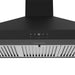 Thor Kitchen 36" Black Chimney Range Hood TRH3635B - controls