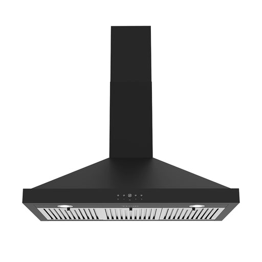 Thor Kitchen 36" Black Chimney Range Hood TRH3635B - front