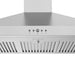 Thor Kitchen 36 Inch Wall Mounted Chimney Range Hood With 350 CFM - control logo