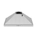 Thor Kitchen 36 Inch Wall Mounted Chimney Range Hood With 350 CFM - top without duct cover power cord