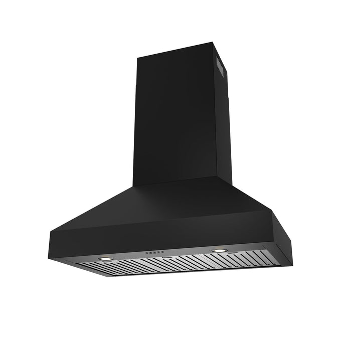Thor Kitchen 36"Black wall mounted hood (TRH36PB)