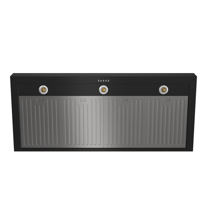 Thor Kitchen 48"Black wall mounted hood - baffle filter