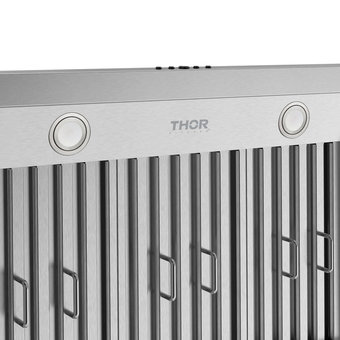 Thor Kitchen 30 Inch Under Mounted Range Hood with 480 CFM - light