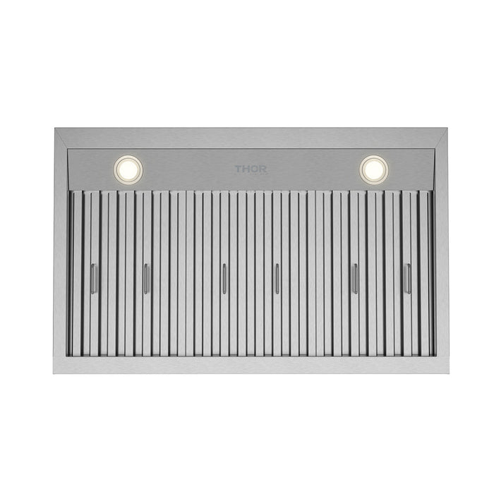 Thor Kitchen 36 Inch Under Mounted Range Hood with 480 CFM - lighting effect