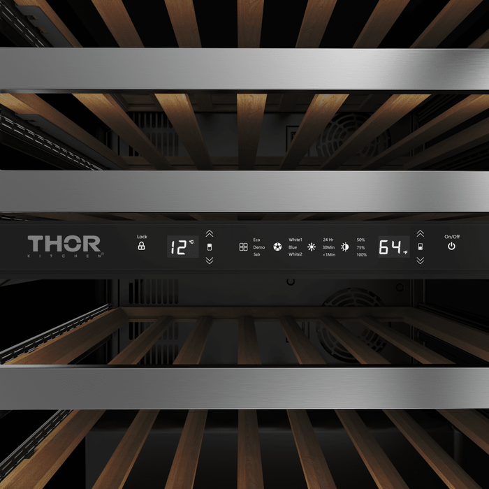 Thor Kitchen 24 Inch Undercounter Single Door Dual Zone Wine Cooler