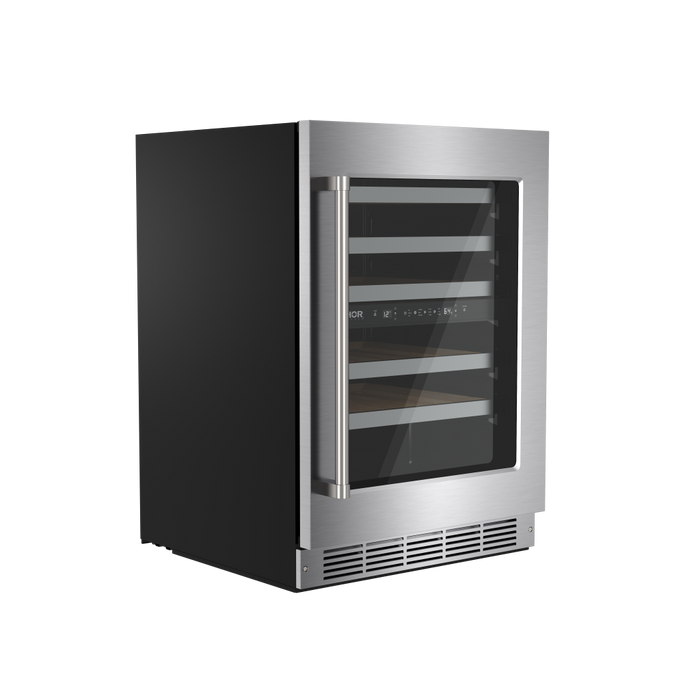 Thor Kitchen 24-Inch Undercounter Dual Zone Wine Cooler, 46 Bottle Capacity (TWC24UD)