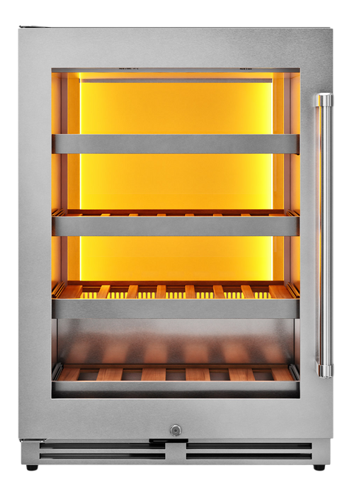 Thor Kitchen 24-Inch Single Zone Wine Cooler, Left Swing, 45 Wine Bottle Capacity (TWC24UL-LH)