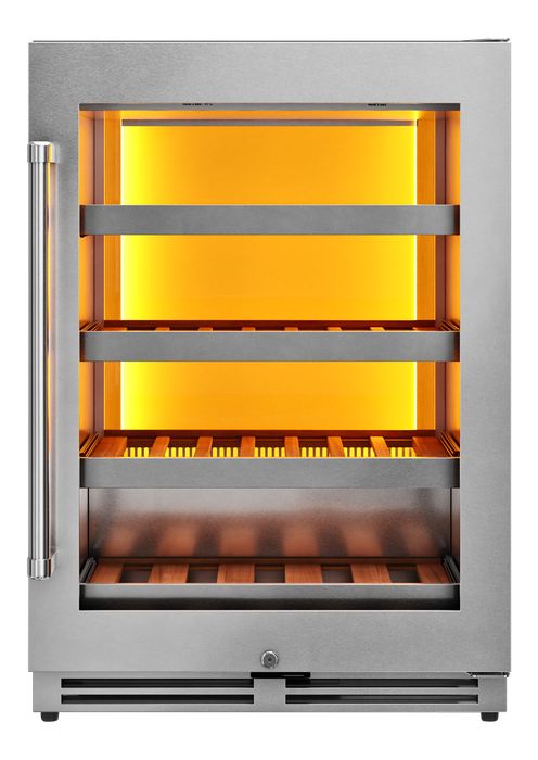 Thor Kitchen 24-Inch Wine Cooler with Backlight in Stainless Steel (TWC24UL)