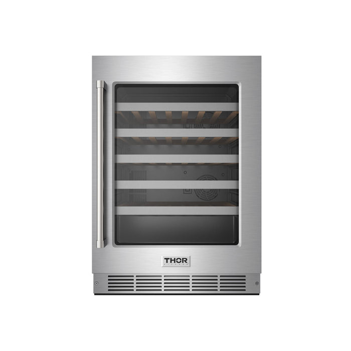 Thor Kitchen 24 Inch Undercounter Single Door Single Zone Wine Cooler